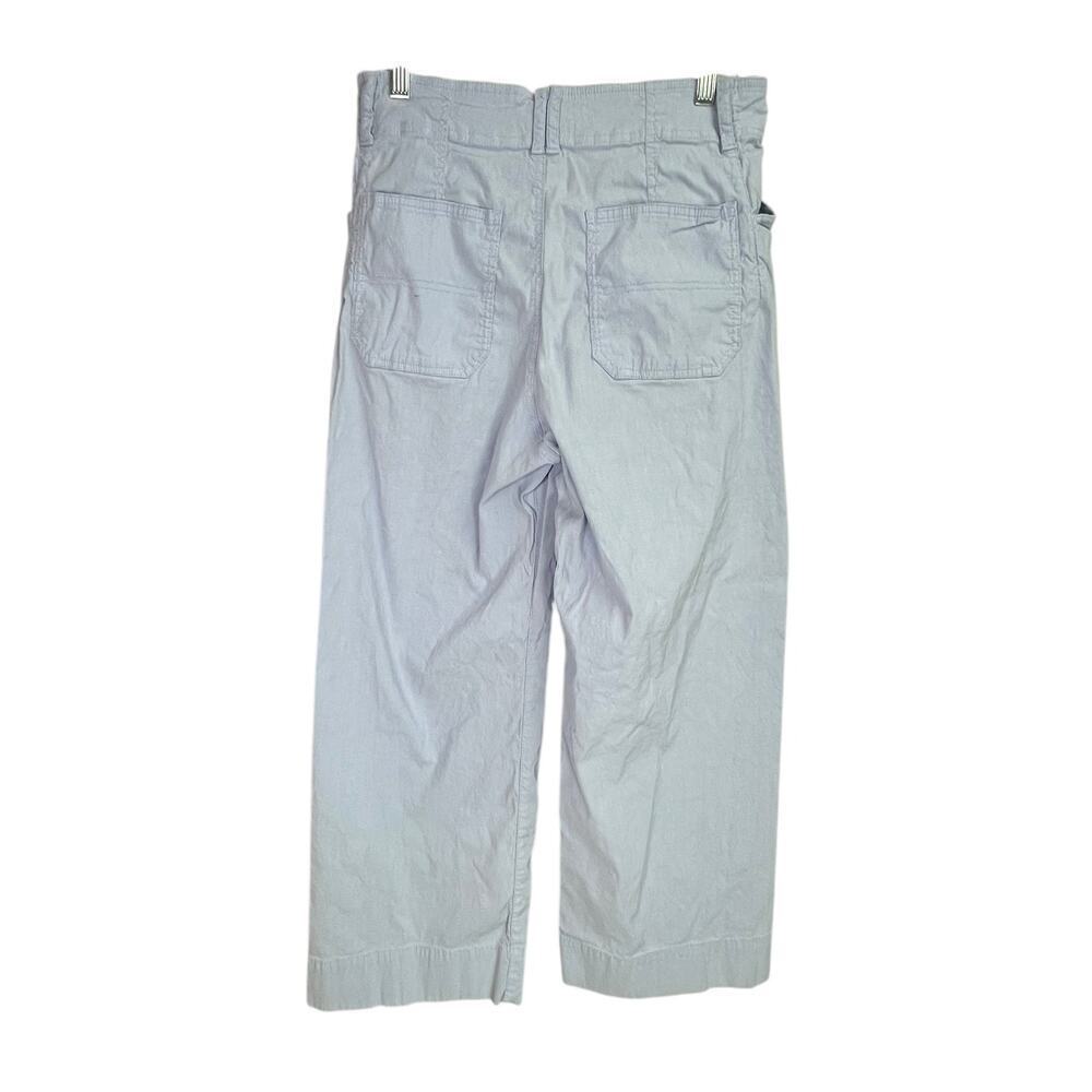 Anthropologie Light Blue High Waist Wide Leg Flare Pants 6/30 - Picture 14 of 14